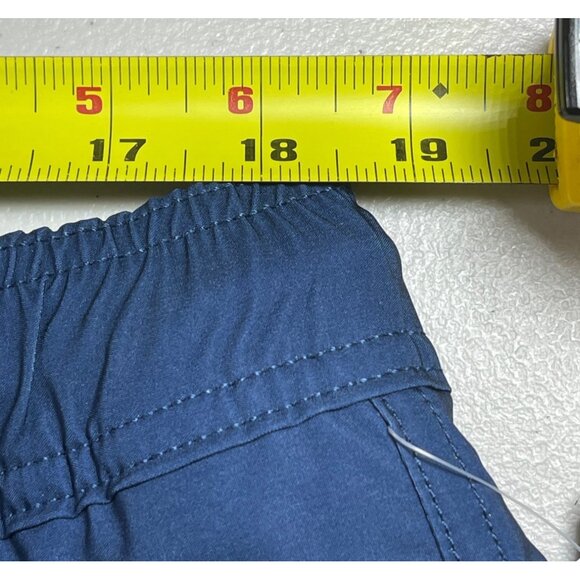 Trinity Coast Mens XLT Swim Shorts Blue & Aqua Color Block Elastic Waist - Picture 4 of 12